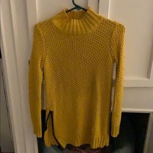 Mustard sweater dress